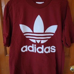 Adidas Burgundy Logo T - S